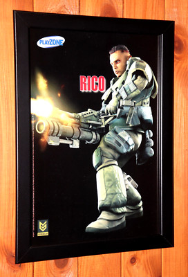 2003 killzone Rico Velasquez Vintage Small Rare Promo Poster / Ad
