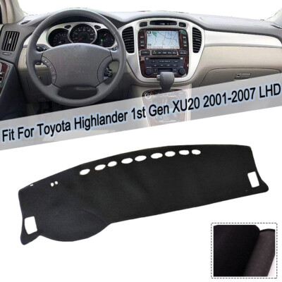 Strich Matte Dashboard Sonne Matte For Toyota Highlander 1st Gen XU20 2001-2007