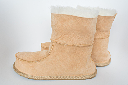 SAOLA Pantofole uomo donna vera pelle di pecora 100% vera pelliccia fatte a mano SUOLA DURA