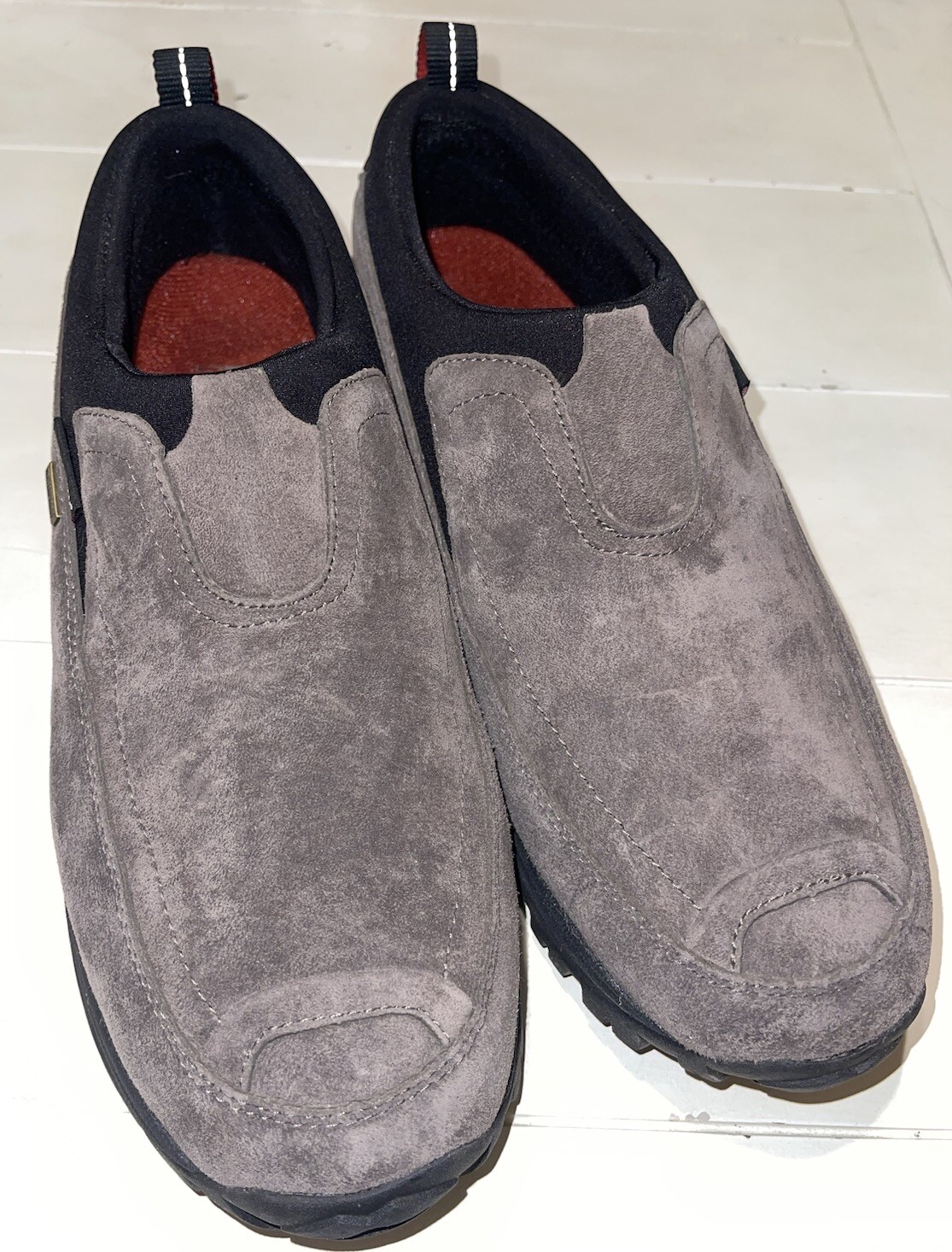 Scarpe Merrell Polar Moc da uomo taglia 11 grigie impermeabili casual escursionismo slip on