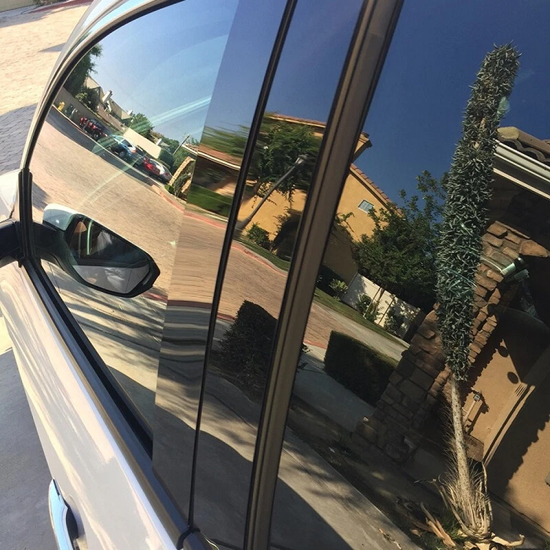 Postes de pilar de policarbonato cubierta de moldura de puerta de ventana para Nissan Sentra 2013-2019 Foto 3 de 4