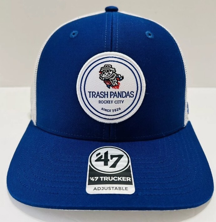 Rocket City Trash Pandas Snapback Trucker Hat Cap '47 MiLB Blue