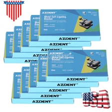 AZ Dental Orthodontic Self-Ligating Brackets Mini MBT/Roth 022 Hooks 345