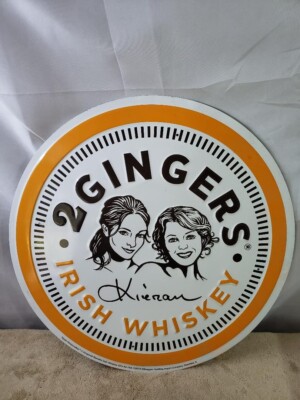 2 Gingers Irish Whiskey Tipple Responsibly Metal Bar Sign Deerfield DECOR 2014