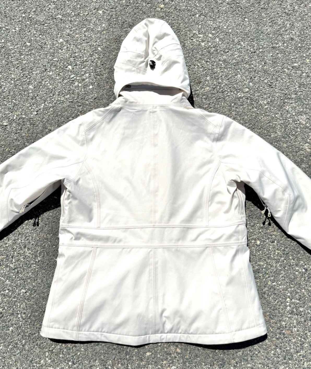 OFF WHITE Giacca donna Patagonia sci snowboard isolata snowbelle taglia XL bianco sporco blu