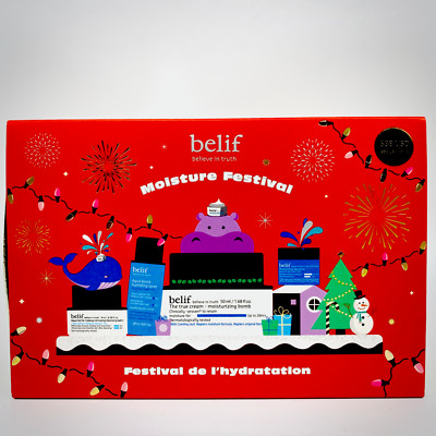 Belif Moisture Festival Hydration Set of 4 Cleaner Toner Moist Eye Cream 9/25+