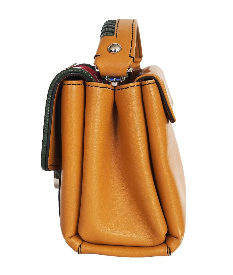 Bolso de Mano Paula Cademartori Multicolor Piel de Lagarto Gamuza Cuero Foto 3 de 4