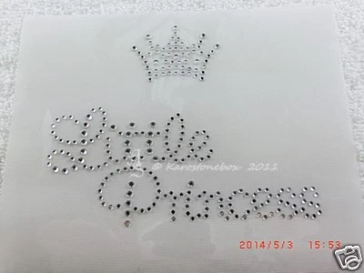 Aplicación de imágenes para planchar Hotfix pedrería "Little Princess" 110801