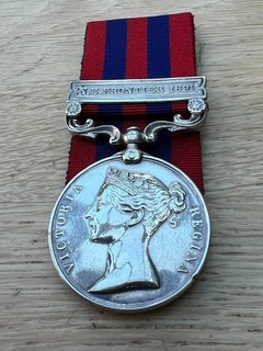 Victorian India General Service Medal With Clasp: Bandsman F.J Welsh K.R.R.C.