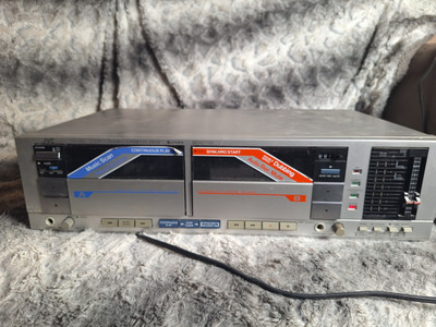 Vintage JVC KD W5 Stereo Double Cassette Deck w Pitch control