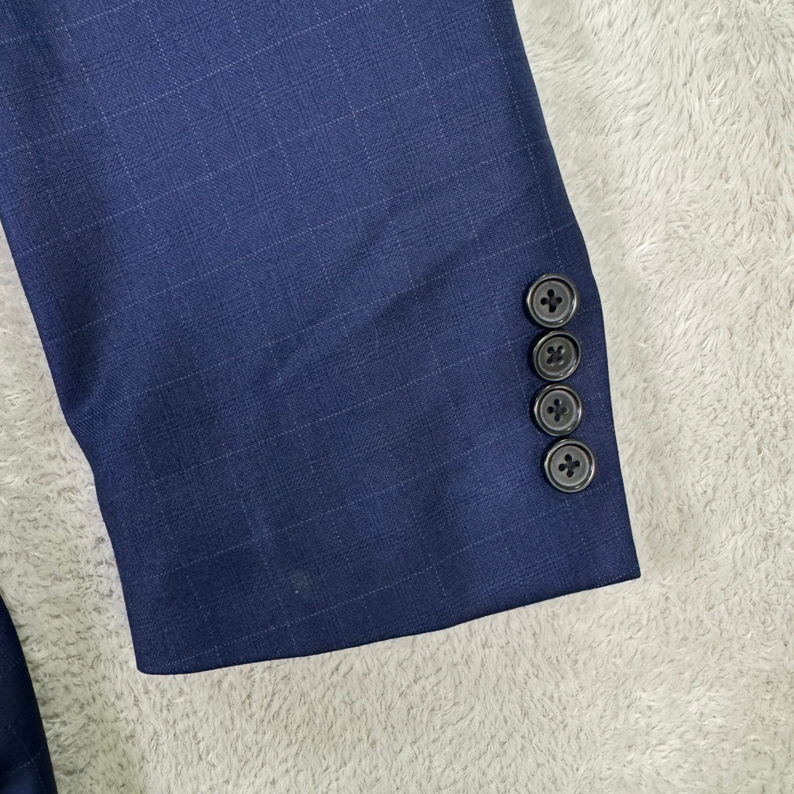 Brooks Brothers Explorer Regent Fit Navy Plaid Blazer Sport Coat Mens 44R thumbnail 3