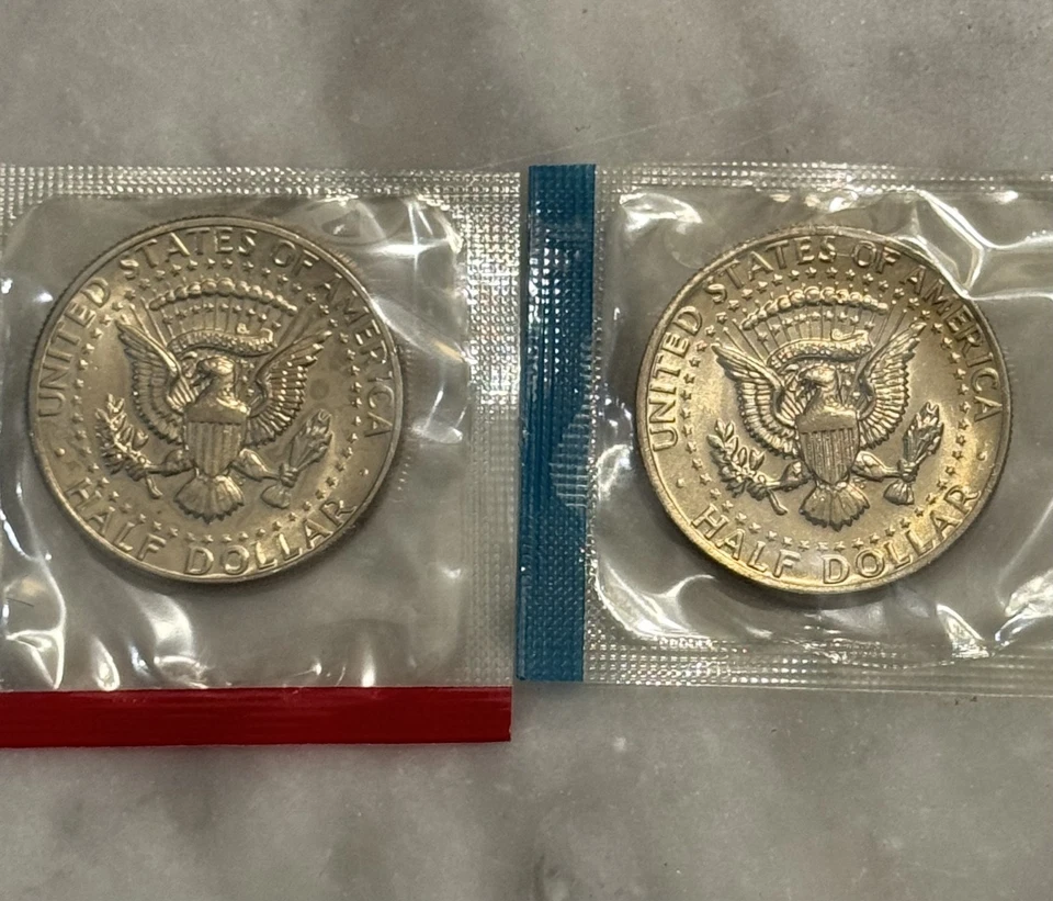 1978 P D Kennedy Commemorative Half Dollar - BU - Mint Cello - Image 2 of 3