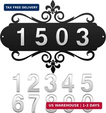 House Address Plaques Metal Address Sign Outside House Number Mailbox Number Sig
