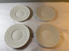 Royal Copenhagen White Fan Bread And Butter Plates, Set Of 4