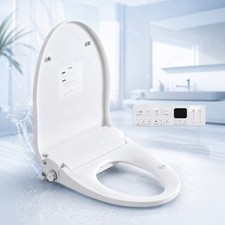 Smart Bidet Toilet Seat Instant Heating with Warm Air Dryer Heated Seat 110V