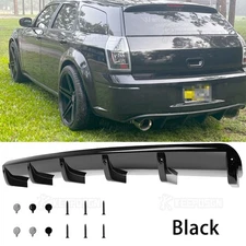 For Dodge Magnum R/T SXT ABS Shark Fins Wing Rear Diffuser Bumper Spoiler Lip