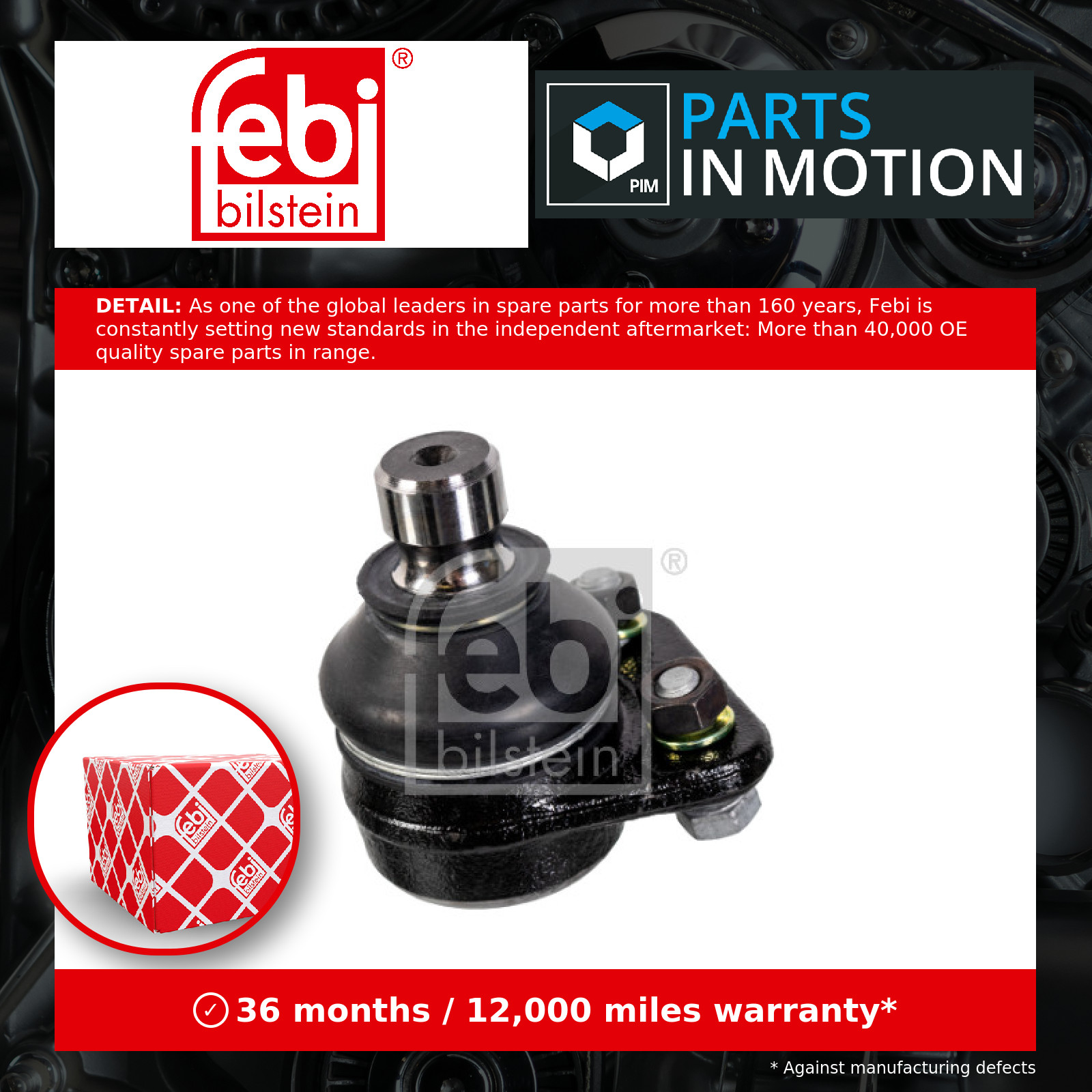 Ball Joint Lower 01150 Febi Suspension 171407365G 171407365GS1 171407365F New