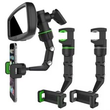 360  Car Rearview Mirror Rotation Adjustable Phone Holder Mount Multifunction