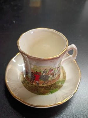 Vintage Teacup Saucer, A Royal Worchester Co, Palissy England, Petite Collection