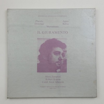 PLACIDO DOMINGO & AGNES BALTSA ''Il Giuramento'' Box Set HRE3192 2xLP Vinyl SEALED