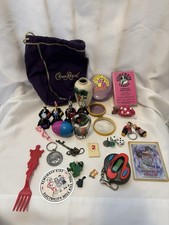 Vintage Junk Drawer Lot In Large Jar Game Pieces Toys Cassette Card Trinkets