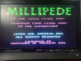 Millipede NES CIB Complete Tested Retro Vintage Nintendo