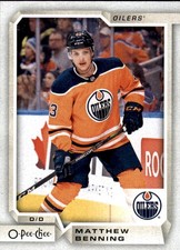 2018-19 O-Pee-Chee #178 Matthew Benning - HKY