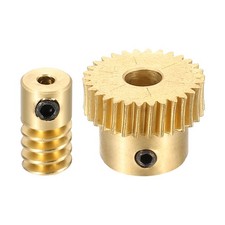 Worm Gear Set 0.5 Module 1:30 Reduction Rate(Gear-5mm Bore, Rod 2mm Bore)