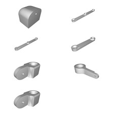 Lampada a Pantografo Kit per IKEA BLANDA BLANK HEMMA Luce Retro Stampato 3D