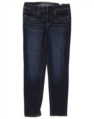 American Eagle Damen Super Skinny Jeans US 8 Medium W30 L28 Marineblau AG17