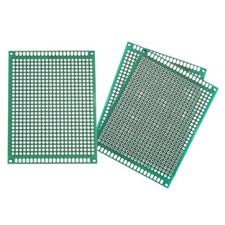 3Pcs Breadboard Solderable Board 80mm x 60mm Green Circuit PCB Board