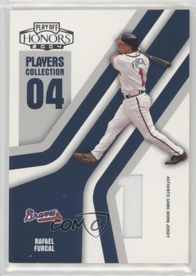 2004 Playoff Honors Blue Die-Cut Jersey Number Jerseys 42/250 Rafael Furcal 1k5