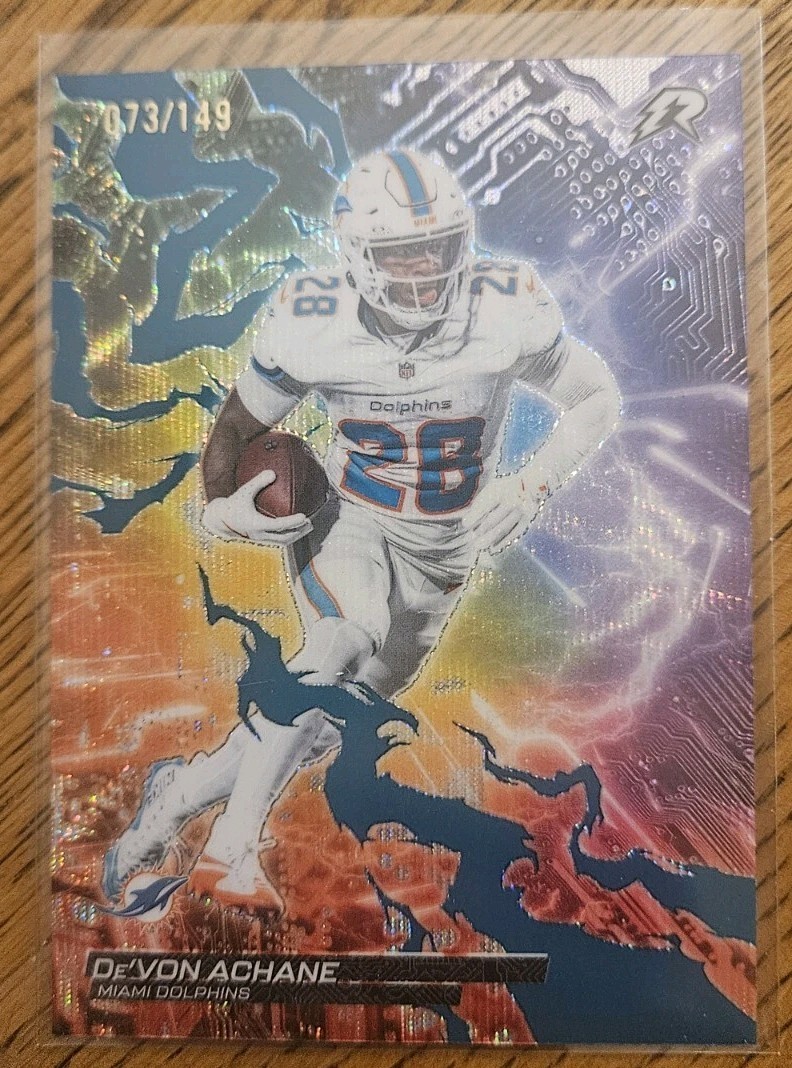 NEW 2025 Topps Resurgence NFL Devon Achane Circuit Breakers Dolphins /149 SP