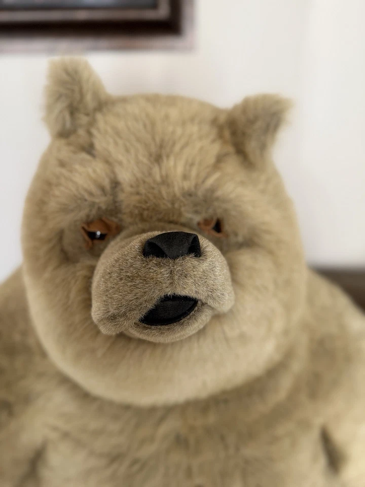 De colección 1995 Manhattan Juguete Oso Kodiak Jumbo 40" Peluche Peluche Decoración Abrazable Foto 3 de 4