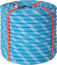 Double Braid Arborist Rope, 1/2 Inch X 100 Ft, 9000 LBS Breaking Strength Heavy
