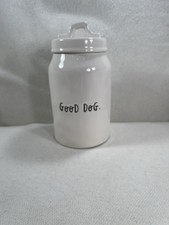 Rae Dunn Good Dog Treat Jar Canister w/lid Dog Treat Jar