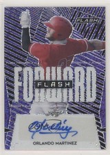 2021 Leaf Flash Flash Forward Purple 62/75 Orlando Martinez #OM2 Auto 0i21
