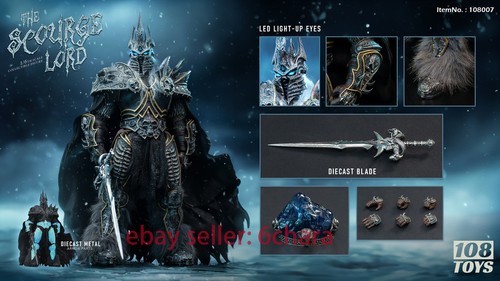108 玩具 108007 Lich King 冰雪奇缘恶魔国王阿尔萨斯 1/6 尺寸可动人偶 - 第 2/14 张图片