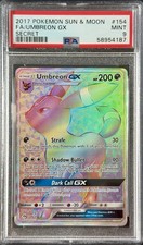 PSA 9 MINT Pokemon Umbreon GX Sun & Moon Full Art Secret 154/149