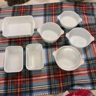Vintage Amish Butter Print Bowls And Refrigerator/casserole Dishes