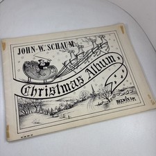 1945 Christmas Album John W. Schaum Piano Vocal Song Book Illustrated