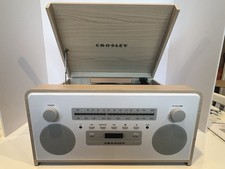 Crosley 7-in-1 Bluetooth Vinyl Record Player, CD Players, AM/FM Radio