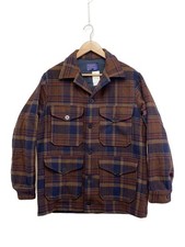Pendleton Wool Check Jacket S Brown Casual