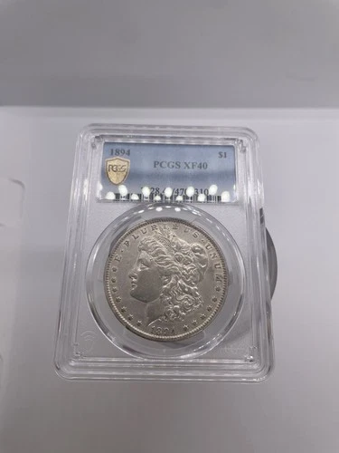 1894 Morgan Silver Dollar PCGS XF40 Gold Shield Original