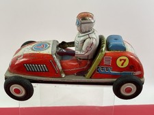 Go Kart 7 Tin Friction Toy Car Made In Japan Scarce