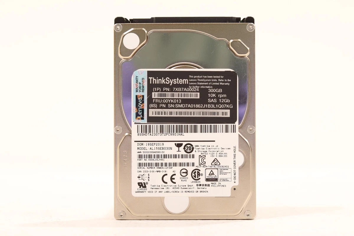 12Gb HDD 300GB SAS 15K Lenovo 2.5型 7XB7A00021 | 512n HS