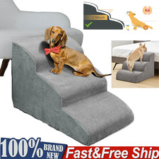 3 Steps Dog Steps for Couch Pet Stairs for Small Dogs and Cats Non-Slip Bottom