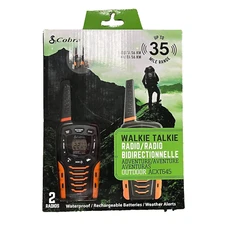 Cobra ACXT645 Waterproof Walkie Talkies - Rechargeable 22 Channels (HPB012854)