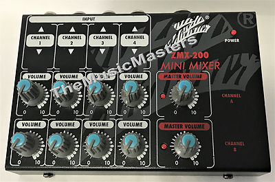 #ad 8 Channel Input 2 Output Mini Audio 1 4quot; MICROPHONE MIXER Karaoke DJ Home Studio $48.49