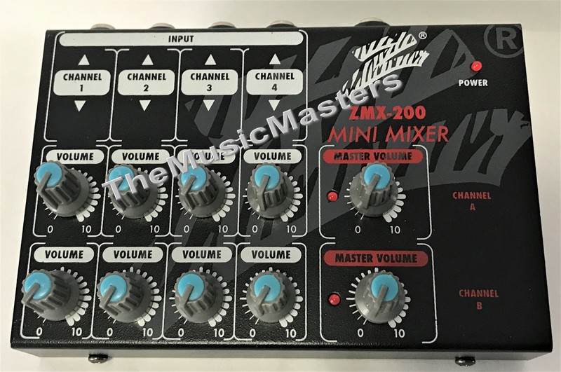 8 Channel Input 2 Output Mini Audio 1/4" MICROPHONE MIXER Karaoke DJ Home Studio